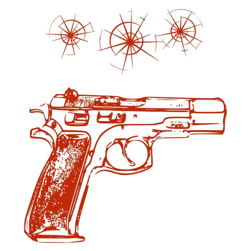 Waffe, Einschusslöcher