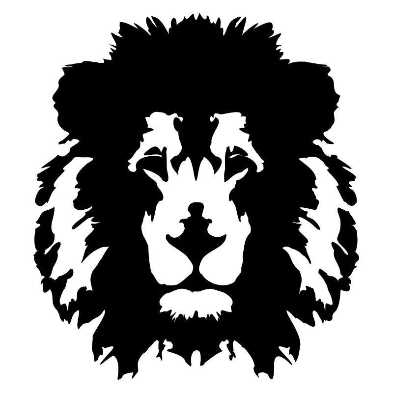 Visage de lion