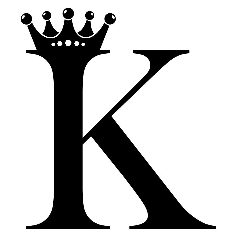 buchstabe K krone