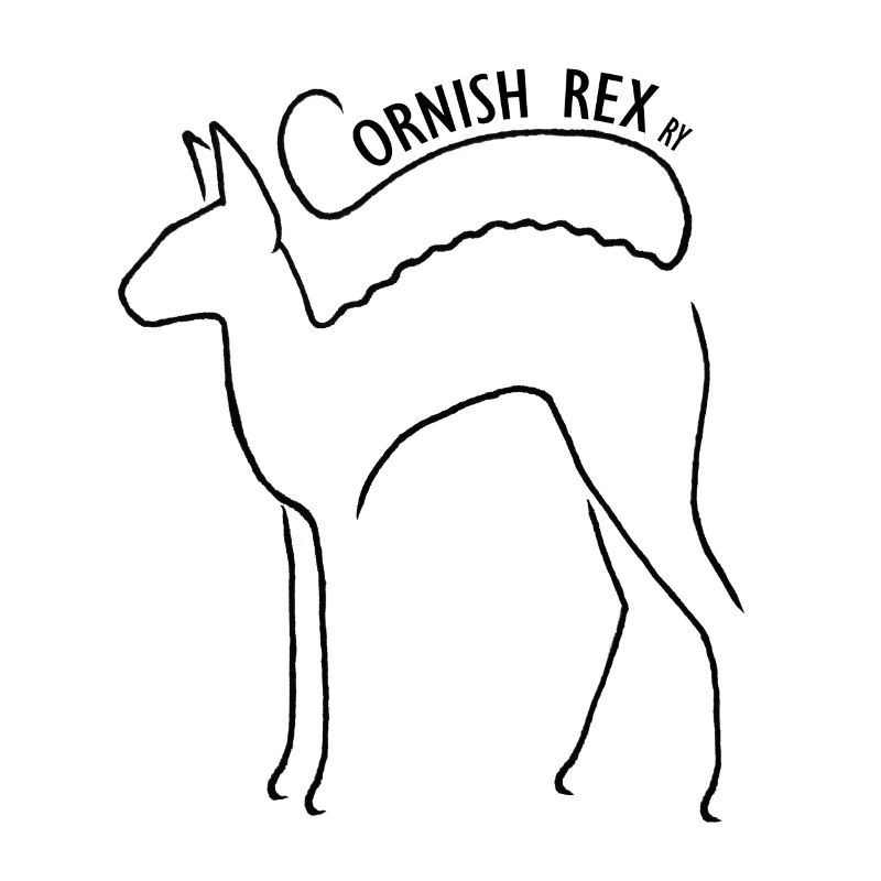 Cornish rex ry Logo schwarz