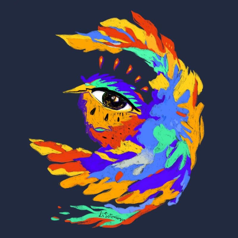 Bunter Vogel