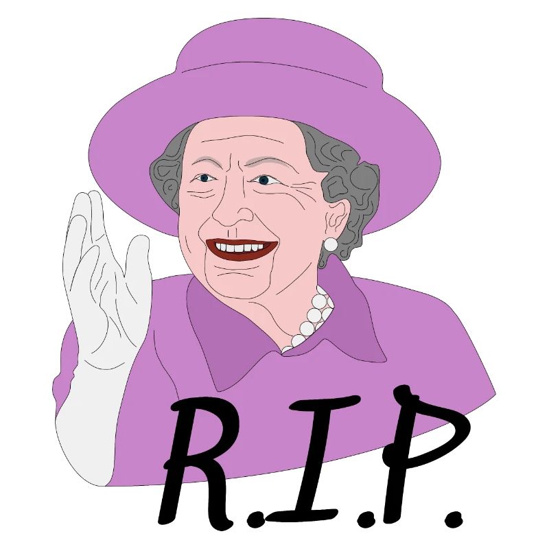 Elisabeth II Death RIP Design