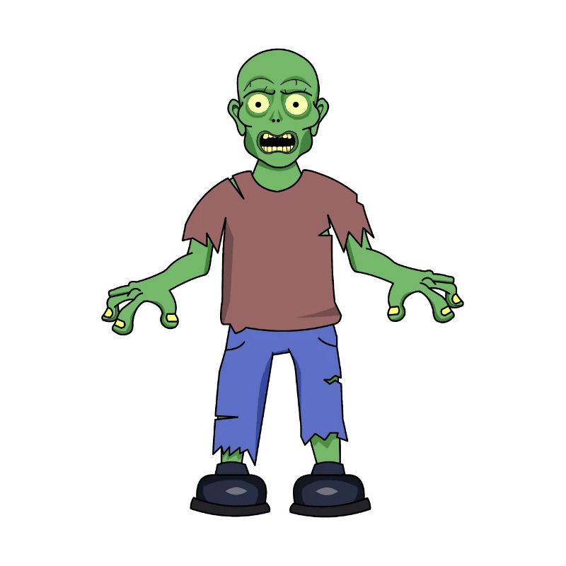 Scared Zombie
