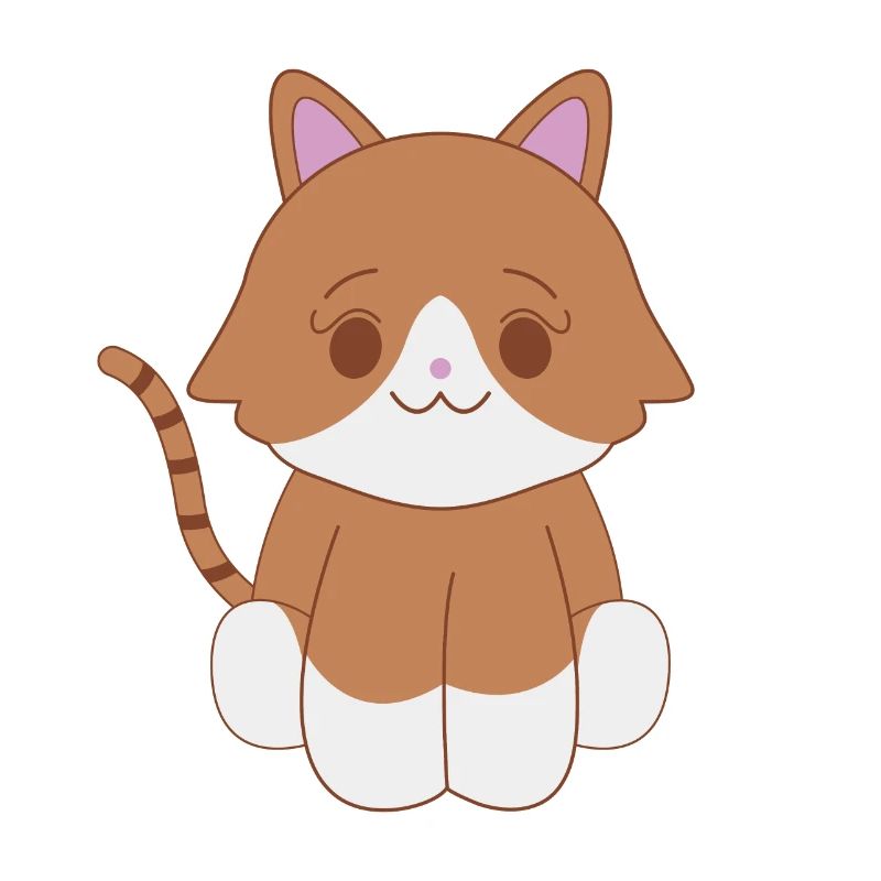 Braune Tabby-Katze