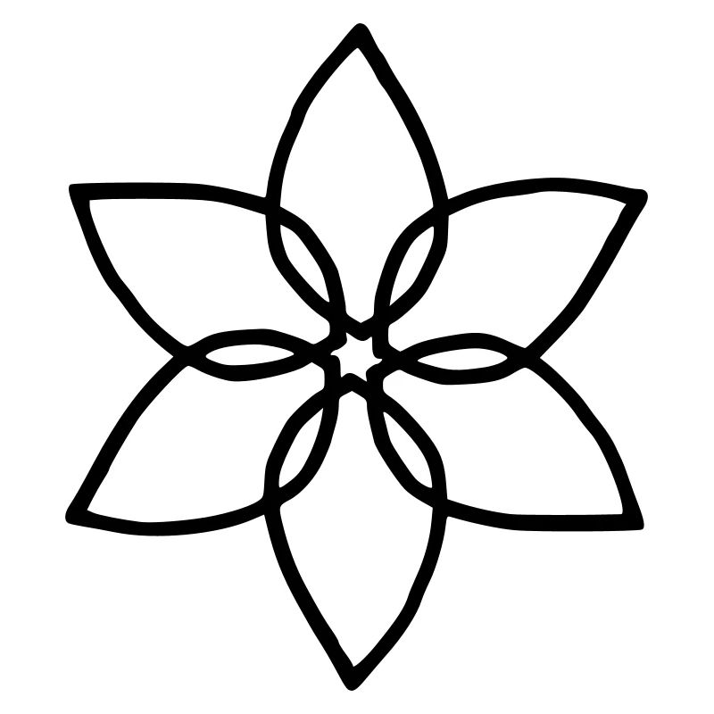belle fleur symétrique