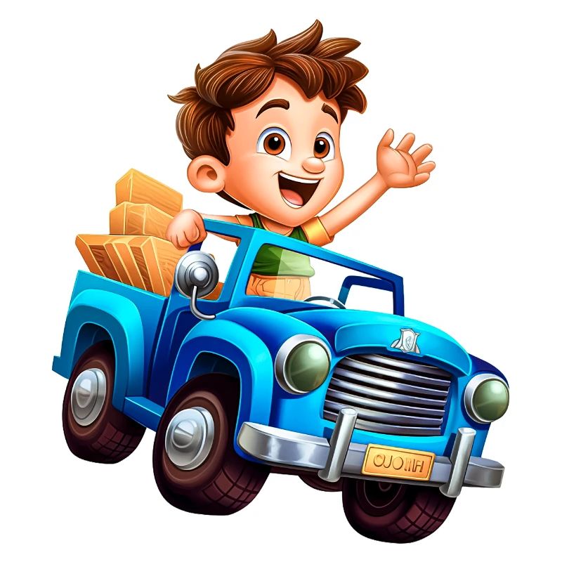 Der Junge und das Auto