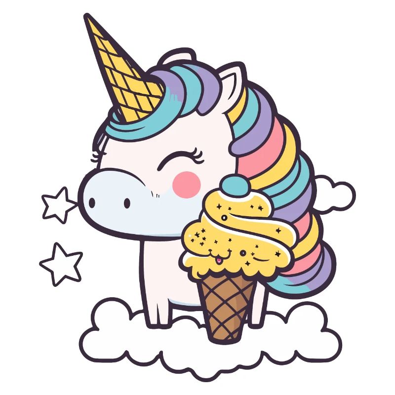 Eiscreme Einhorn