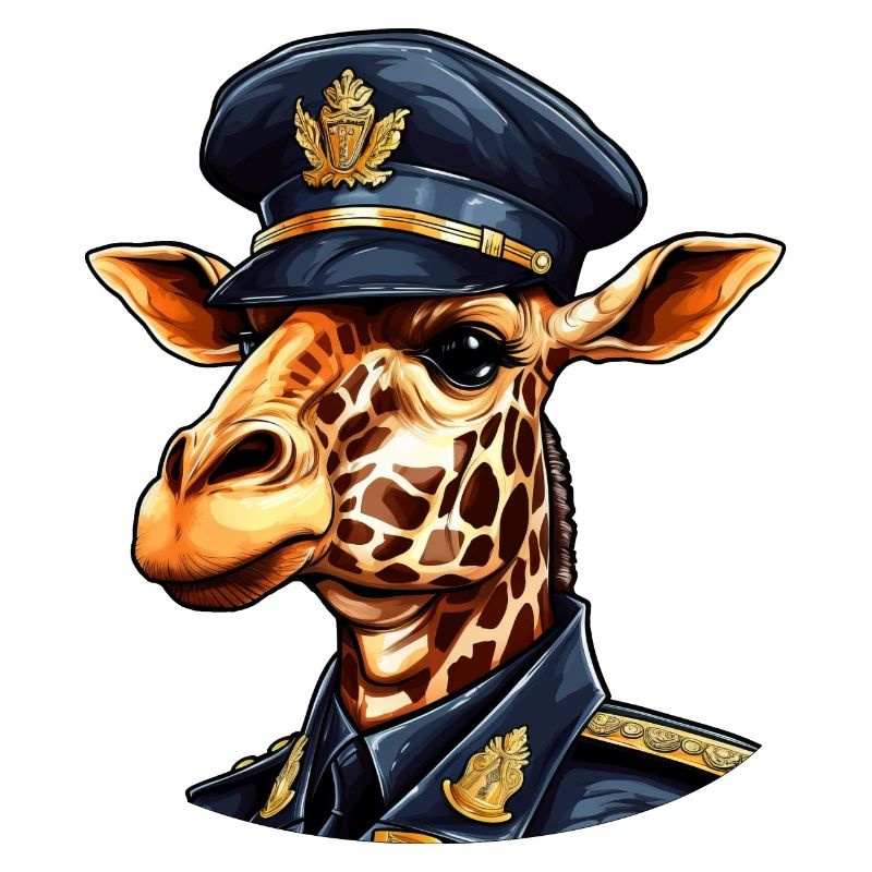 Giraffe Policeman