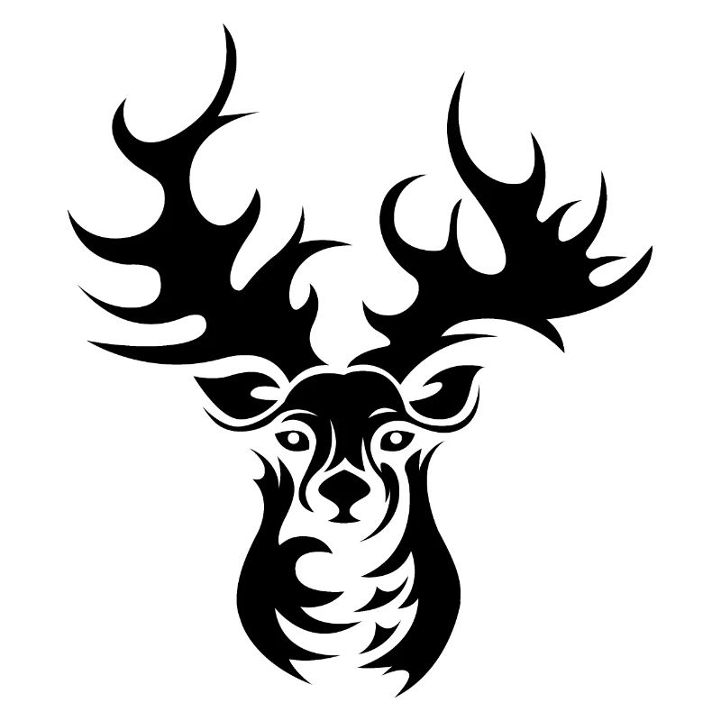 Rentier Elch Hirsch Geweih Illustration Symbol