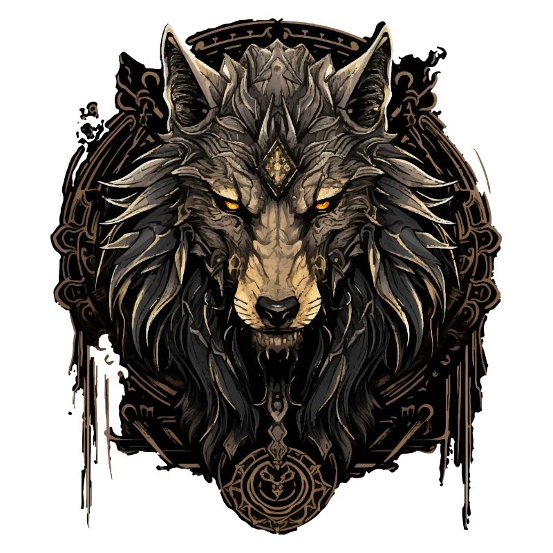Wikinger Wolf Odins Wölfe Viking Valhalla