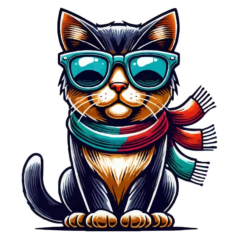cat sunglasses comic