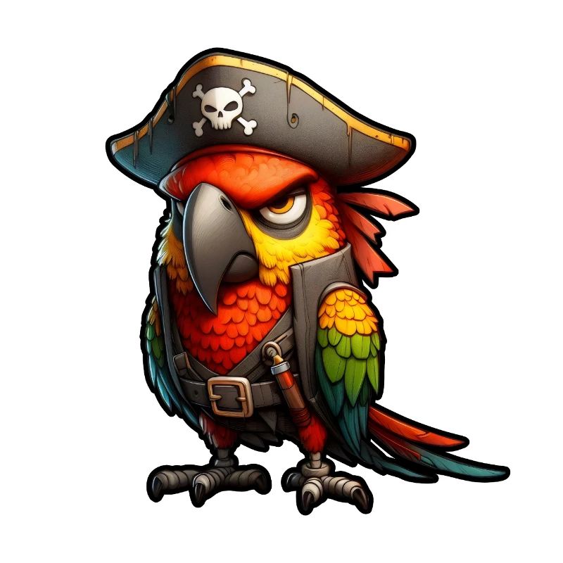 Red Pirate Parrot