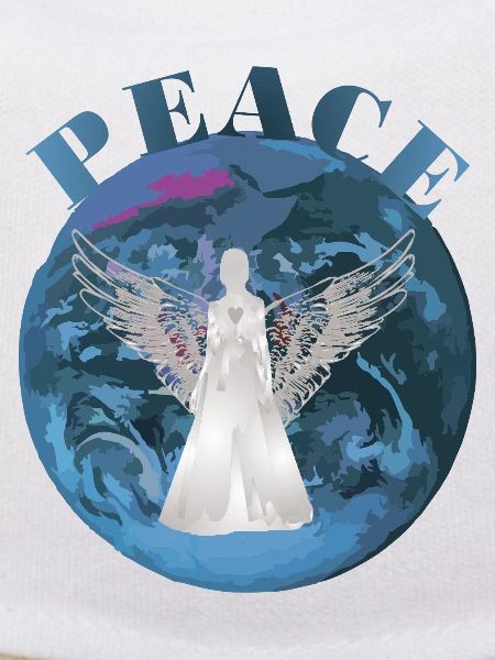 Erde Peace mit Engel Schutz