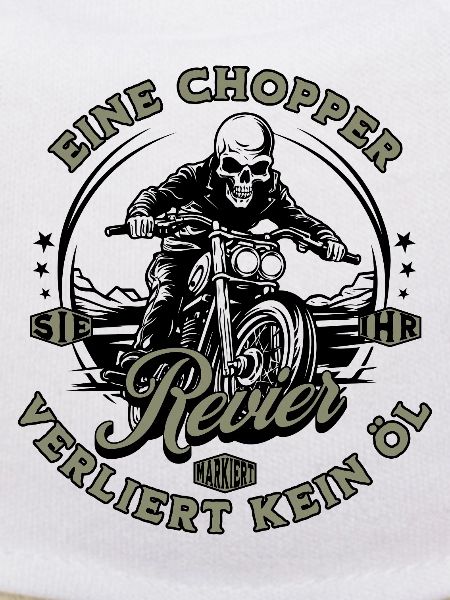 Motorcycle Biker Chopper Skeleton
