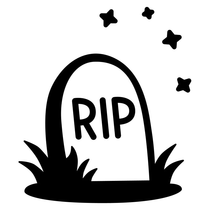 RIP Halloween Grabstein Silhouette