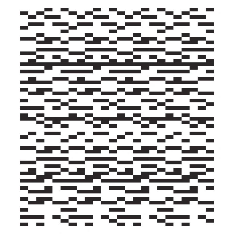 Noir Stripe pixellé Glitch Grid