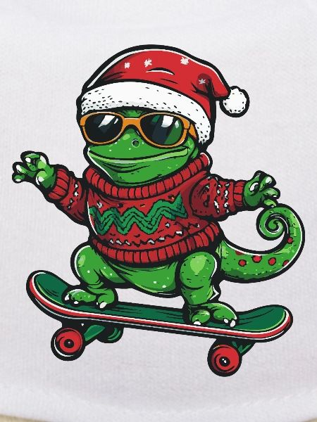 Caméléon Noël drôle