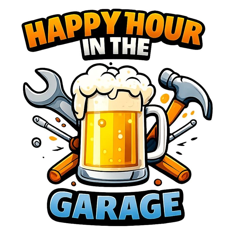 Motif du garage de l’heure heureuse