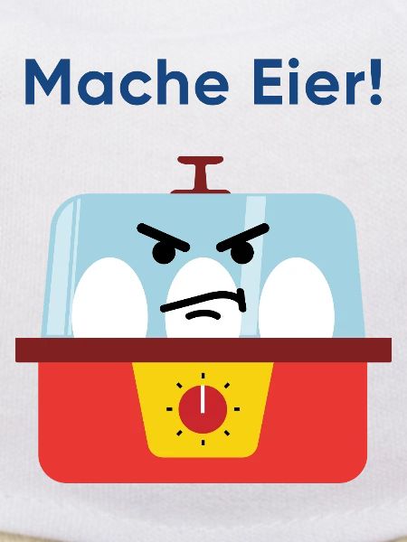 Mache Eier! Wütender Küchenhelfer