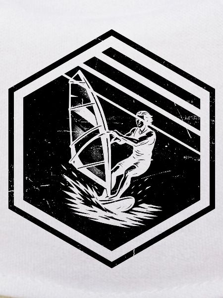Lustiges Windsurf Motiv