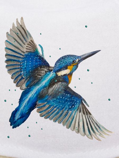 Kingfisher in flight