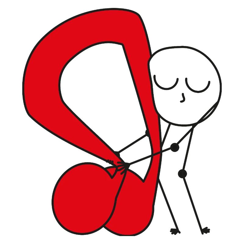 Cuddle Red Music Note