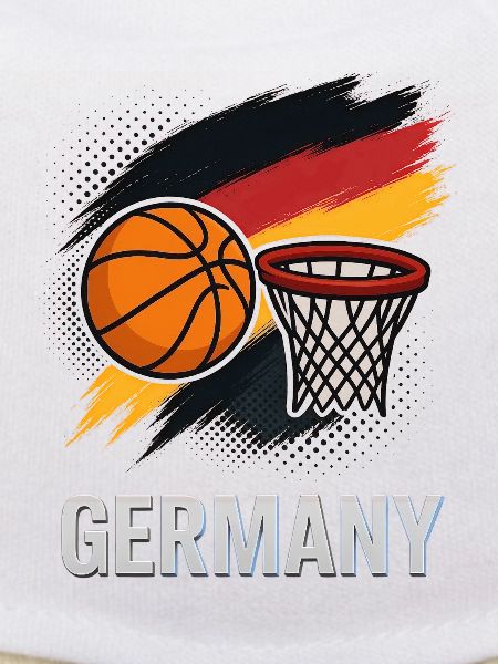 Germany Basketball Flag Style