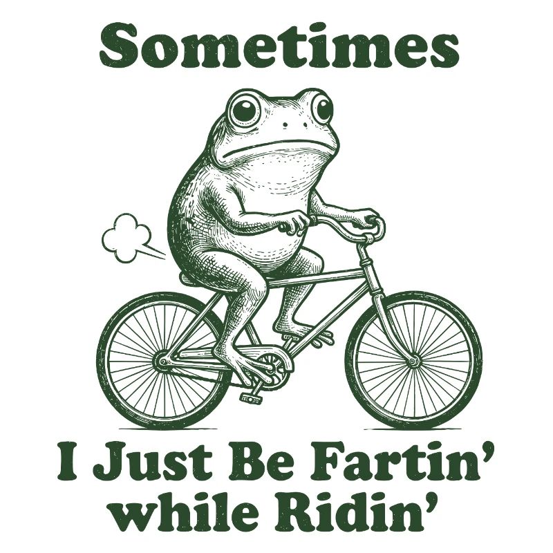 Frosch Radfahrer Spruch Shirt