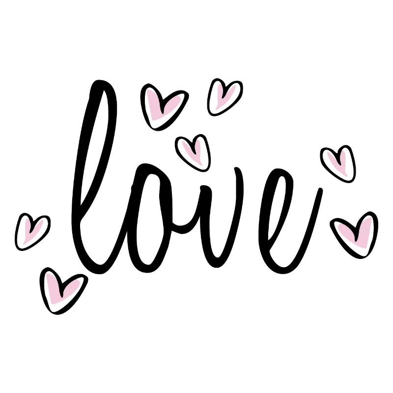 Text love hearts