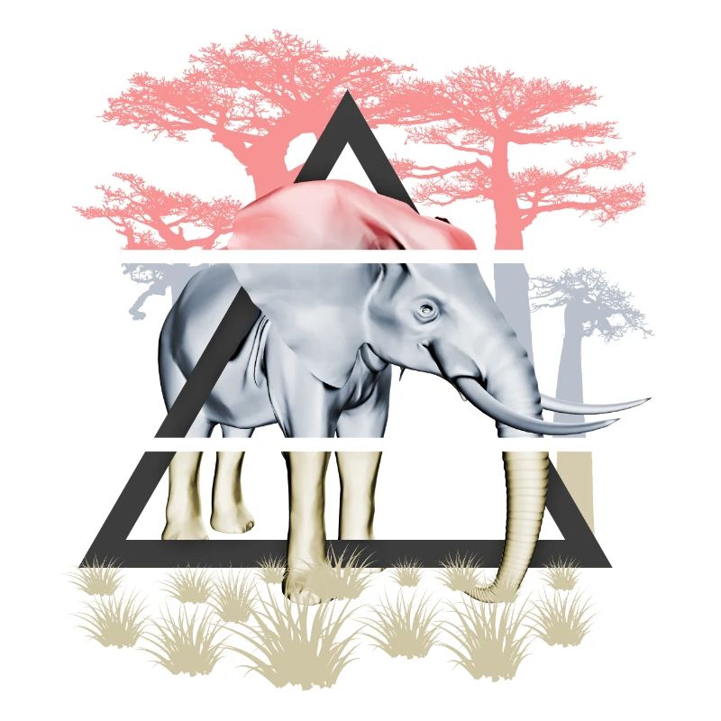 Savannah wise elephant