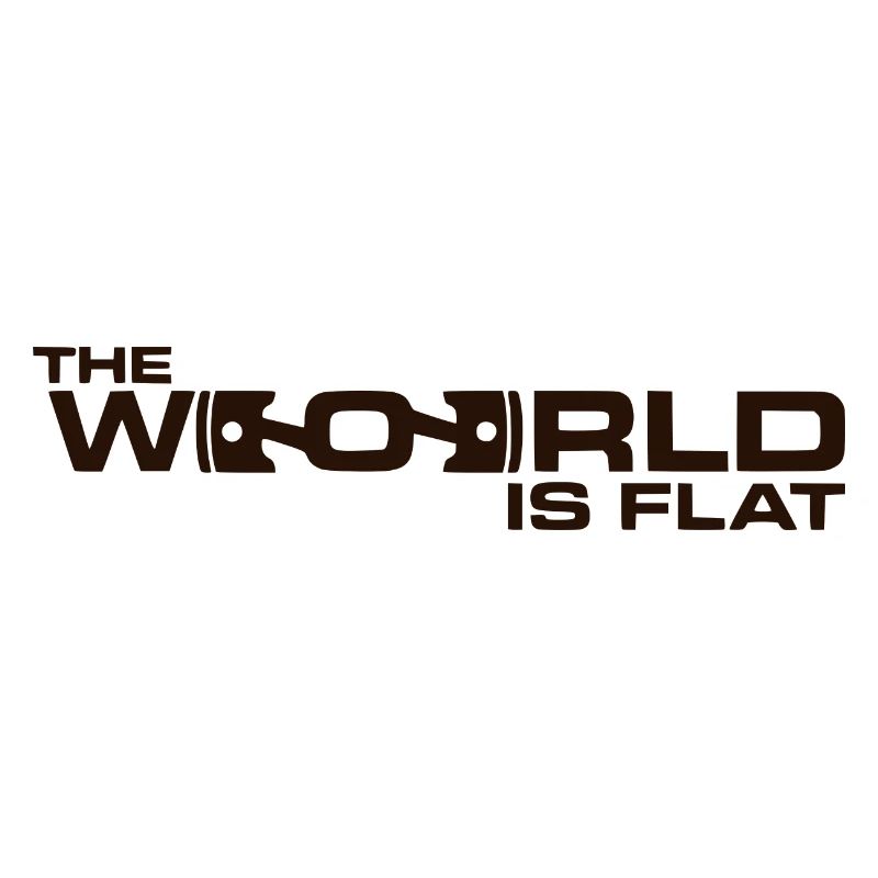 The World is Flat Boxermotor Geschenkidee