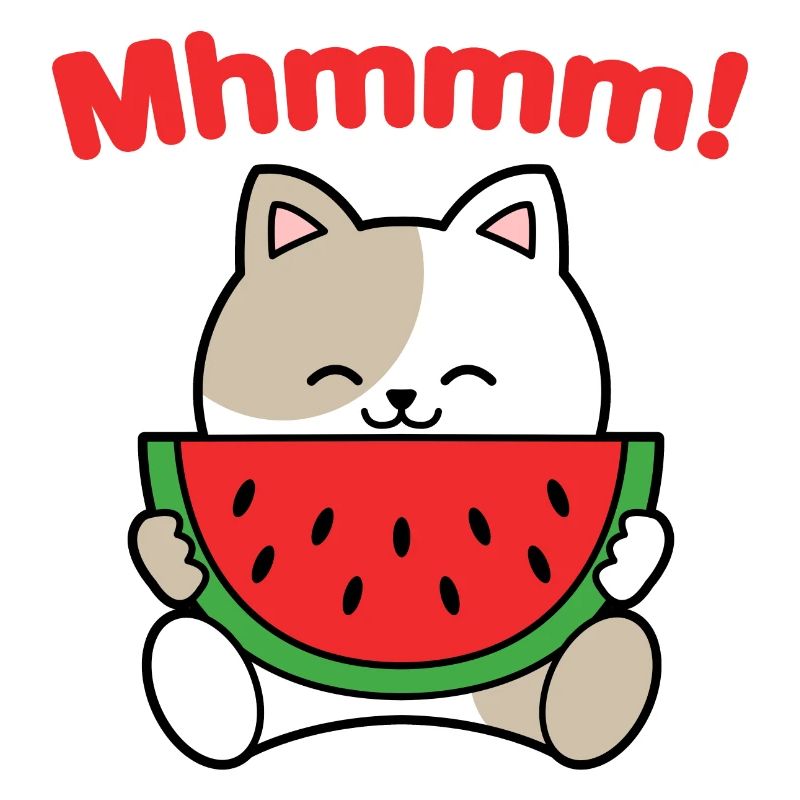 Chat pastèque Mhmmm