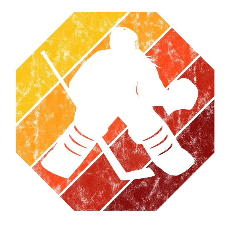 Eishockey im retro oder vintage Style für Kinder