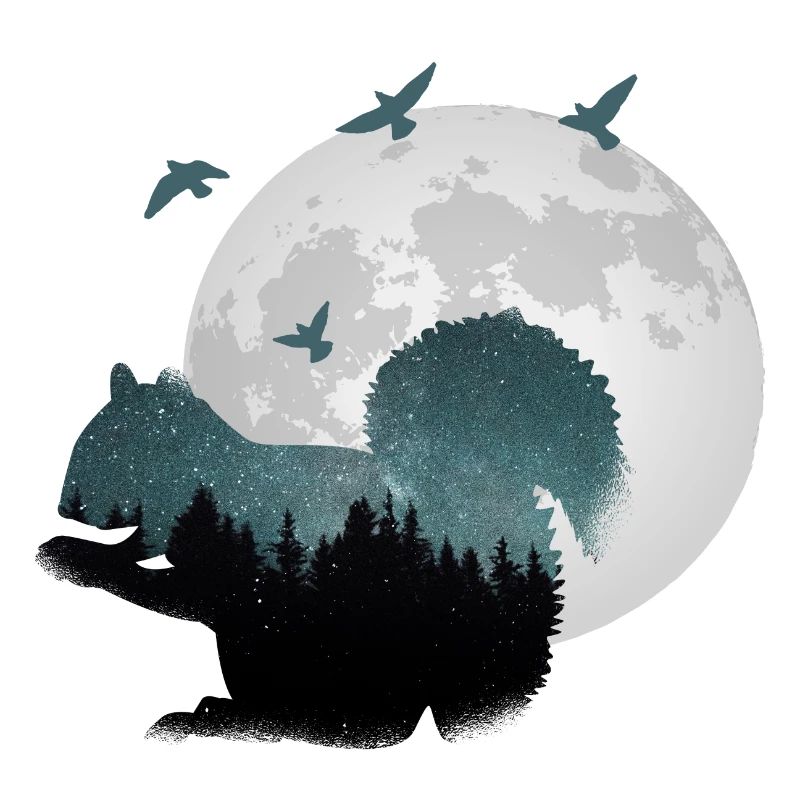 Eichhörnchen mit Sternen