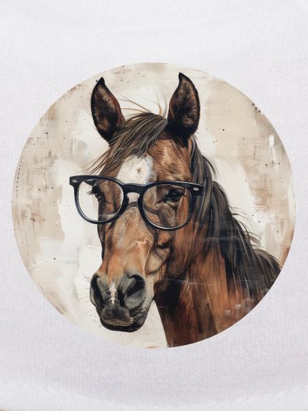 Pferd mit Brille