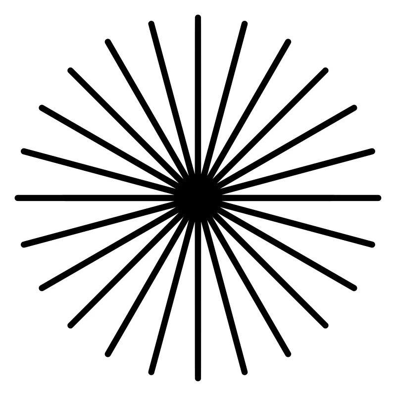 Lines Circle Sun Rays