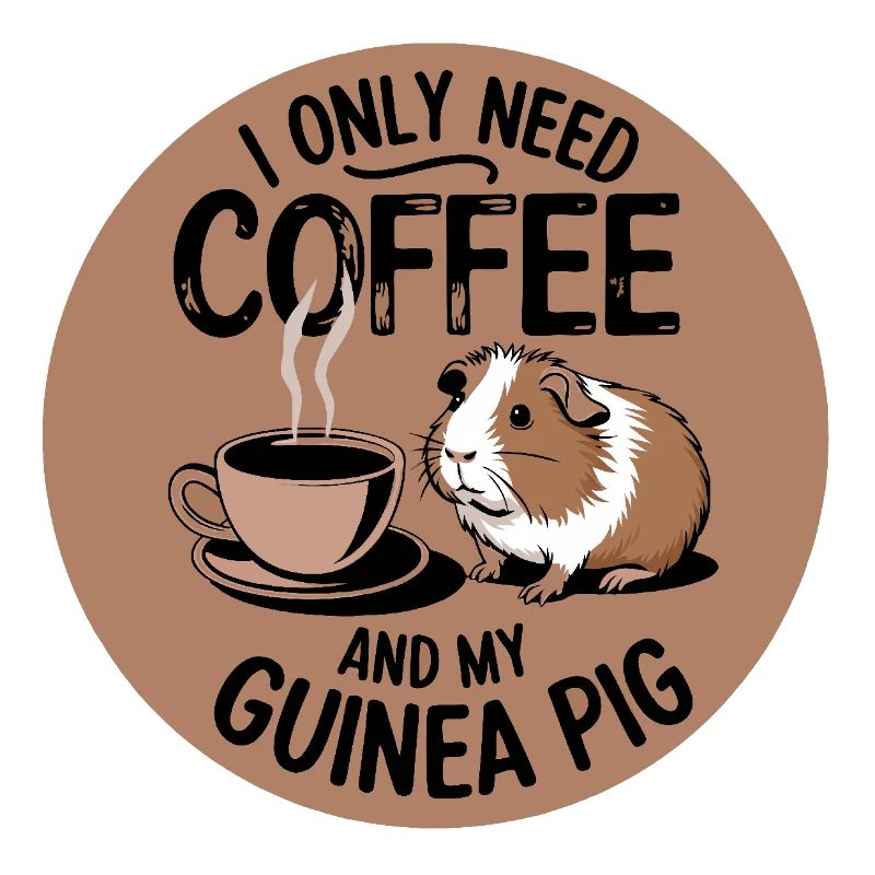 Juste besoin de café et de mon cochon d’Inde