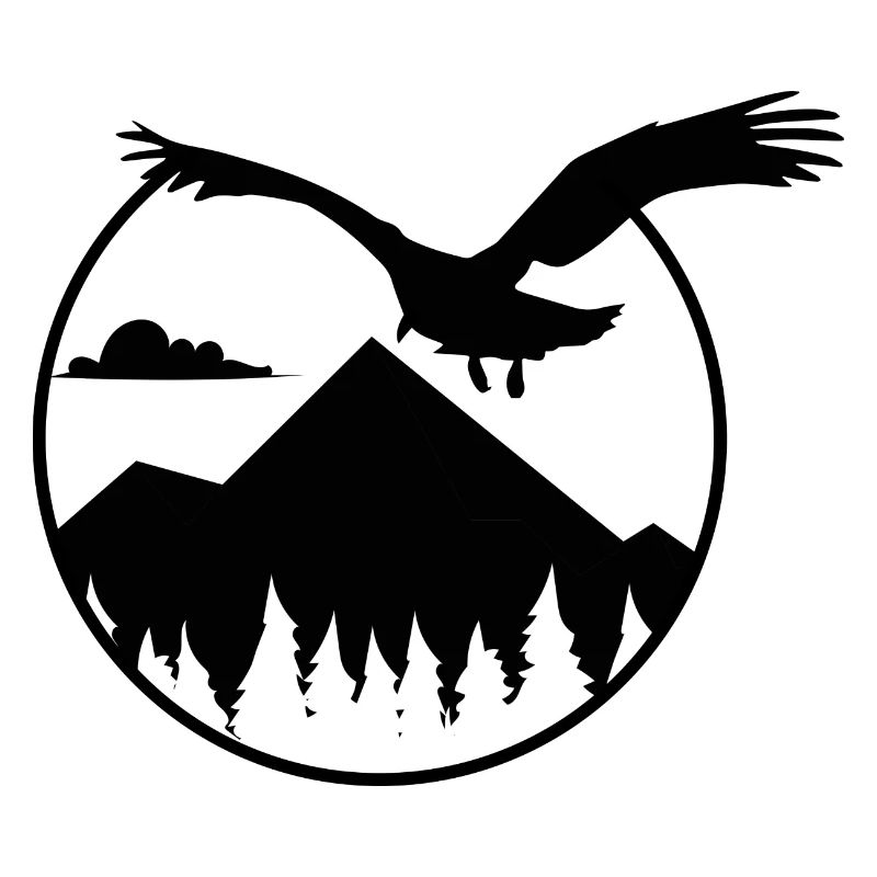 Adler und Berge - Eagle and Mountain
