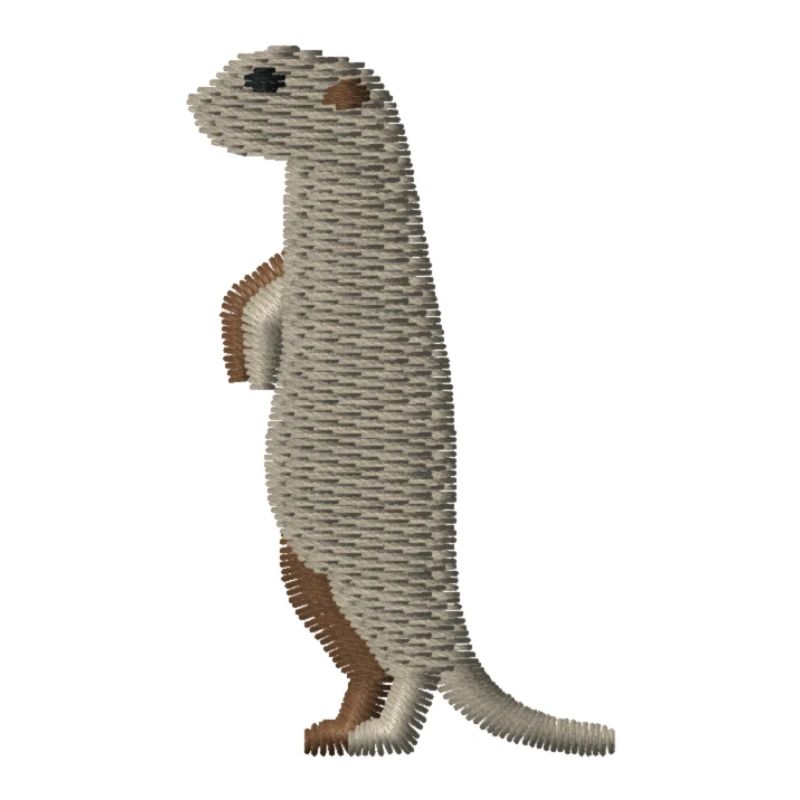 Erdmännchen bestickt