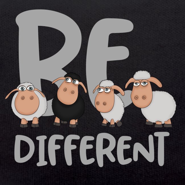 Be different Schafe: Einzigartiges schwarzes Schaf