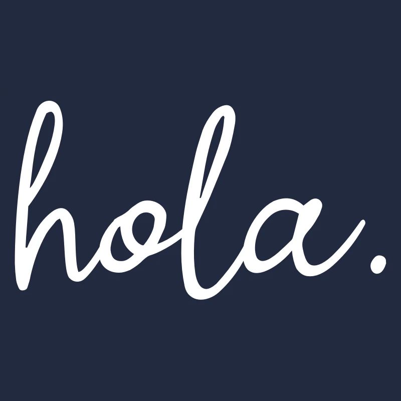 Hola lettering, hola welcome, Spanish