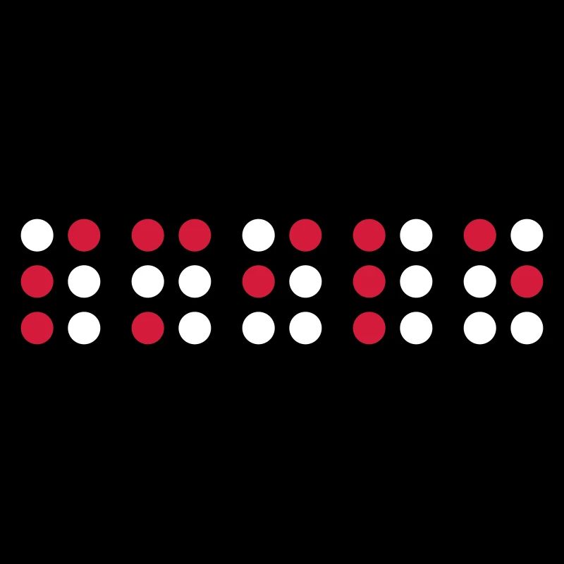 Sourire en code braille, script braille pour les aveugles