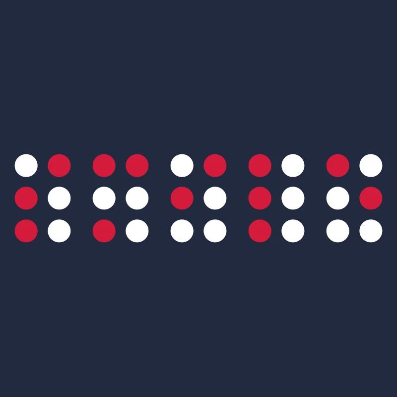 Sourire en code braille, script braille pour les aveugles