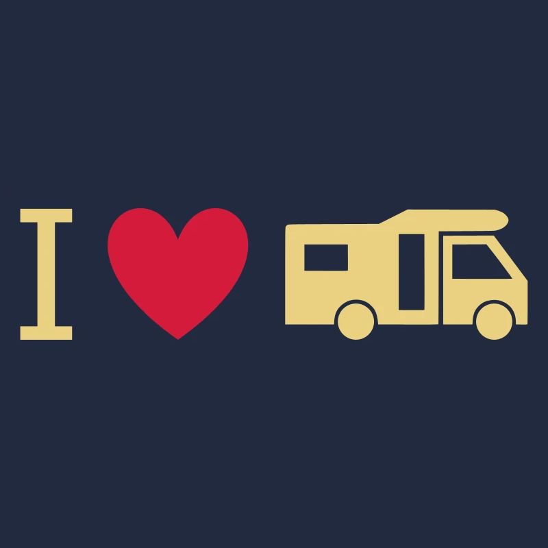 ★ Designfarben änderbar ★ Ich liebe Wohnmobile