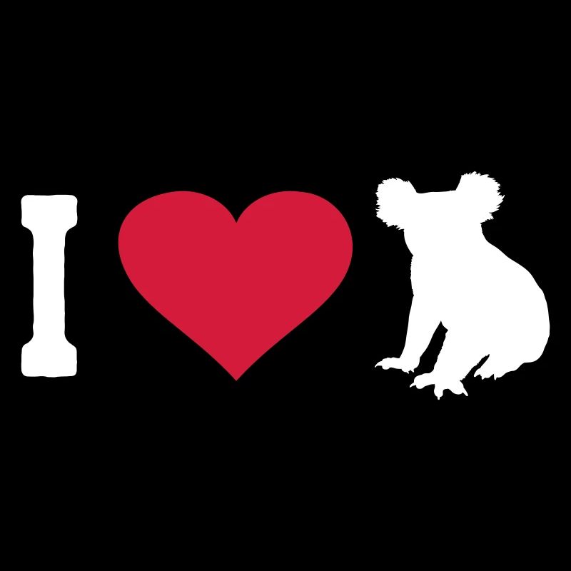 Koala Australien I Love Koalas Koalabär Herz