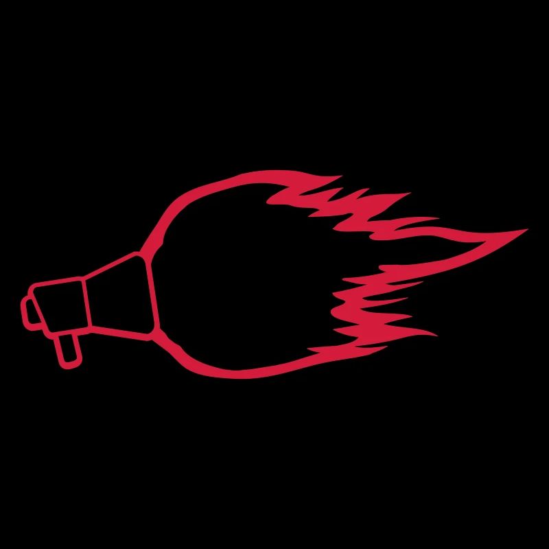 Hot Speech Fire Megaphone