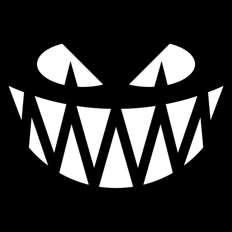 Grimace d’Halloween (Sourire / Dents / Blanc)