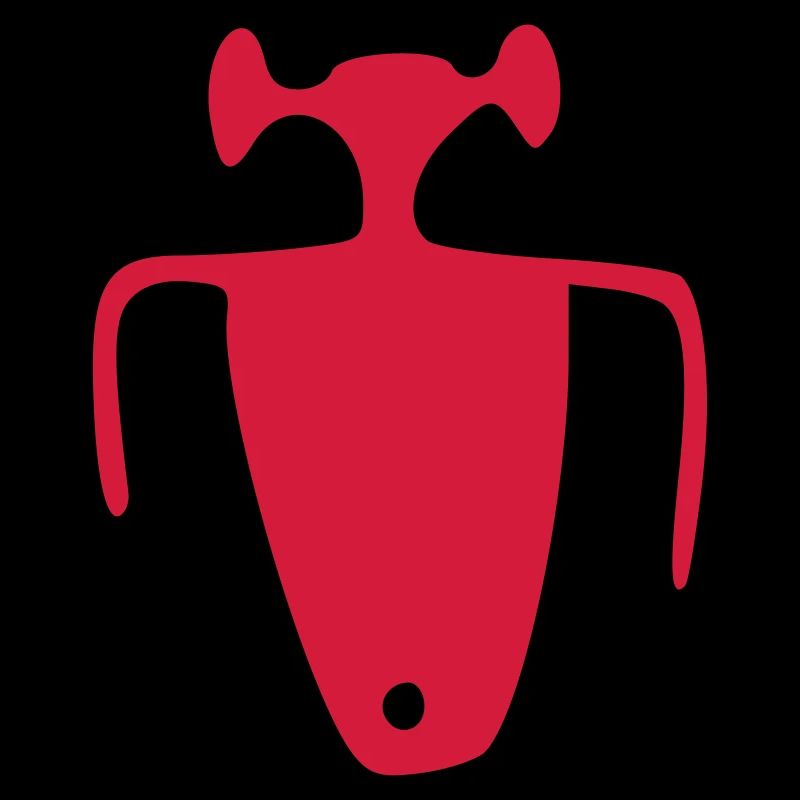 petroglyphe kind oberkörper