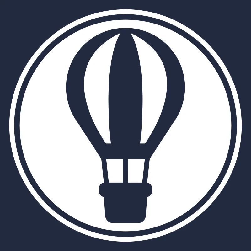 Hot air balloon icon