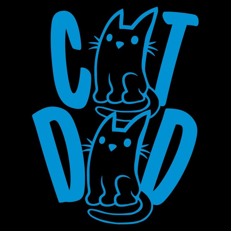 Cat Dad Design Text